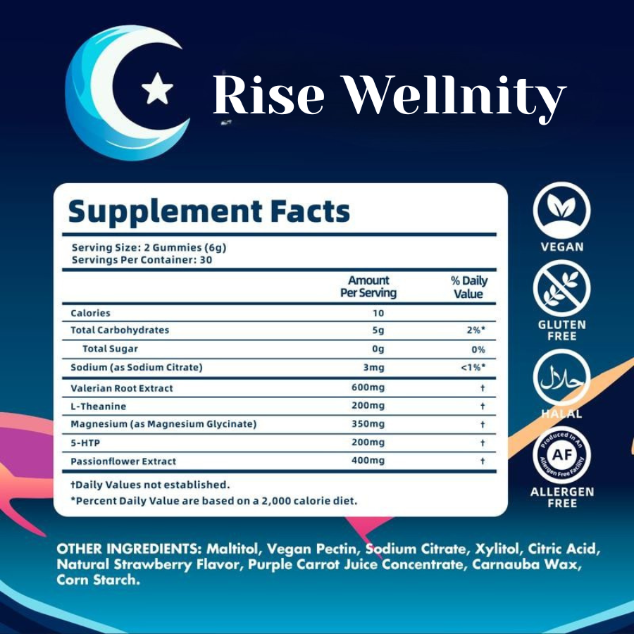 Rise Wellnity - Natural Sleep Gummies