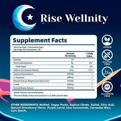 Rise Wellnity - Natural Sleep Gummies